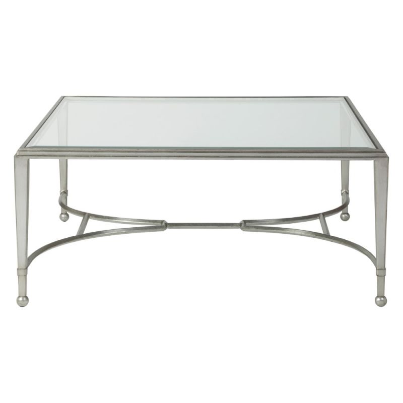 Artistica Home - Metal Designs Sangiovese Square Cocktail Table - Silver Leaf Finish - 01-2011-947-47
