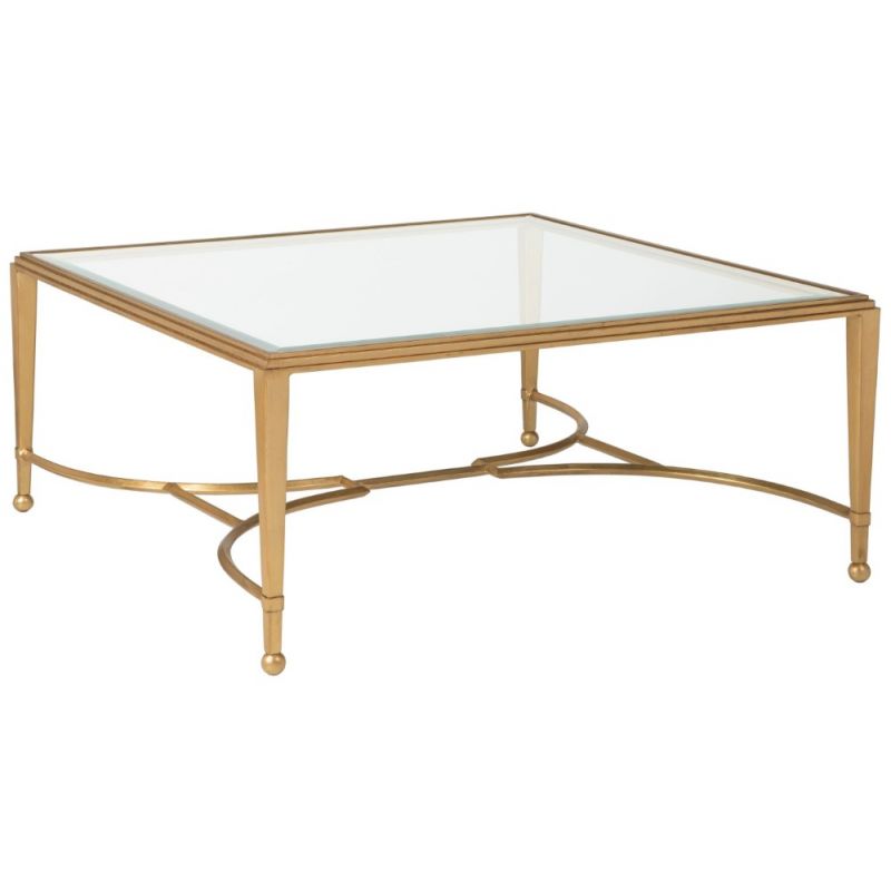 Artistica Home - Metal Designs Sangiovese Square Cocktail Table - Gold Leaf Finish - 01-2011-947-48