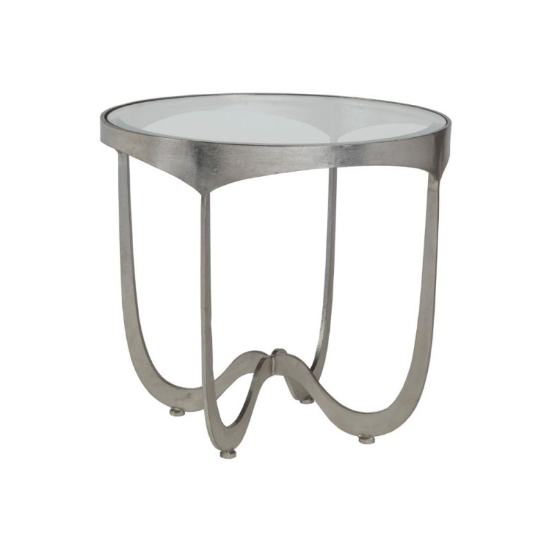 Artistica Home - Metal Designs Sophie Round End Table - Silver - 01-2232-953-47