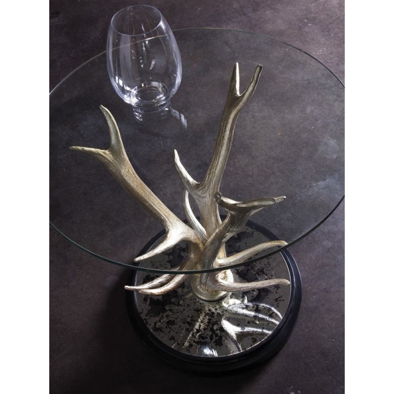 Artistica Home - Signature Designs Teton Spot Table - Silver Leaf Finish - 01-2028-952C