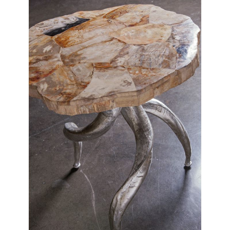Artistica Home - Signature Designs Valance Spot Table - Silver Leaf Finish - 01-2035-953