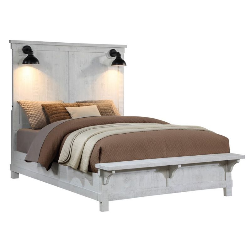 Avalon Furniture - Rustic Farmhouse  Queen Panel Bed