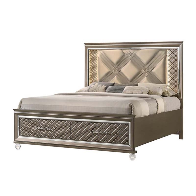 Avalon Furniture - Saville Row Queen Storage Bed