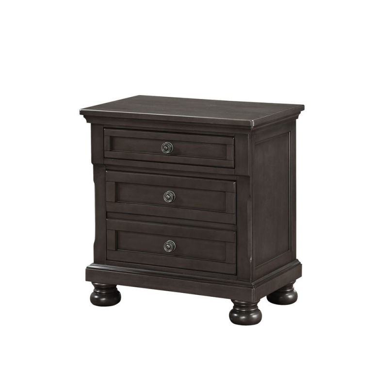 Avalon Furniture - Soriah 2 Drawers Nightstand with Hidden Drawer and Usb Charger - B1061X N