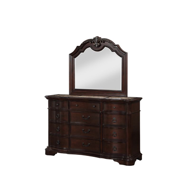 Avalon Furniture - St Louis Dresser and Mirror - B01395 D_M