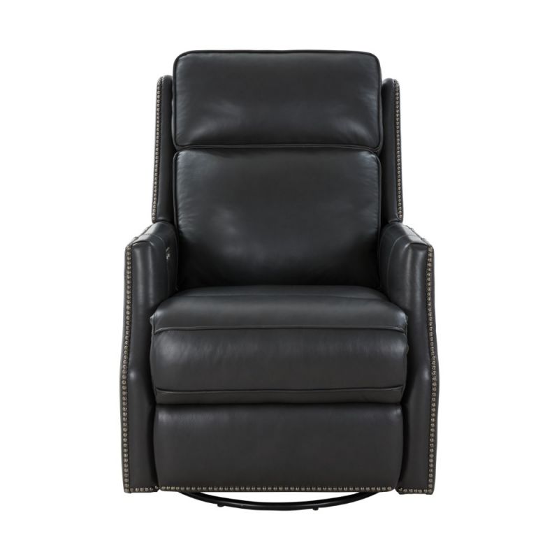 BarcaLounger - Aniston Power Swivel Glider Recliner with Power Head Rest in Shoreham Gray - 8PH1120570095