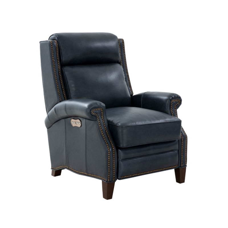 BarcaLounger - Barrett Power Recliner with Power Head Rest in Barone Navy Blue - 9PH3286570845