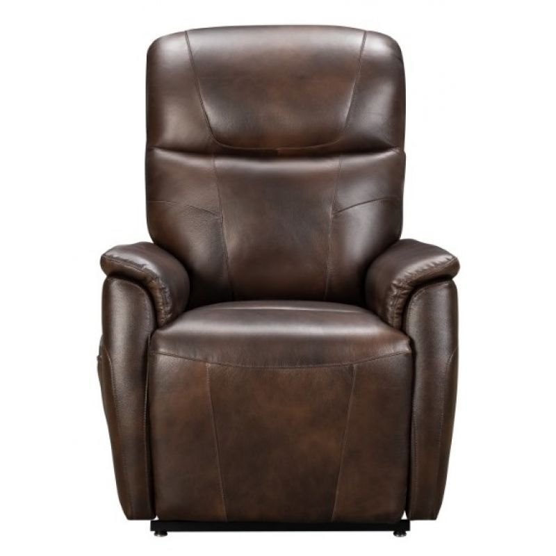 BarcaLounger - Leighton Lift Chair Recliner with Power Head Rest, Power Lumbar & Lay Flat Mechanism in Tonya Brown - 23PHL3085371286