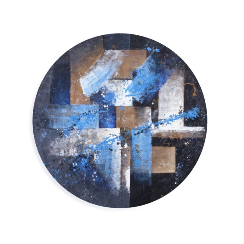 Bassett Mirror - Abstract Blue Pallet Wall Art - 7300-470