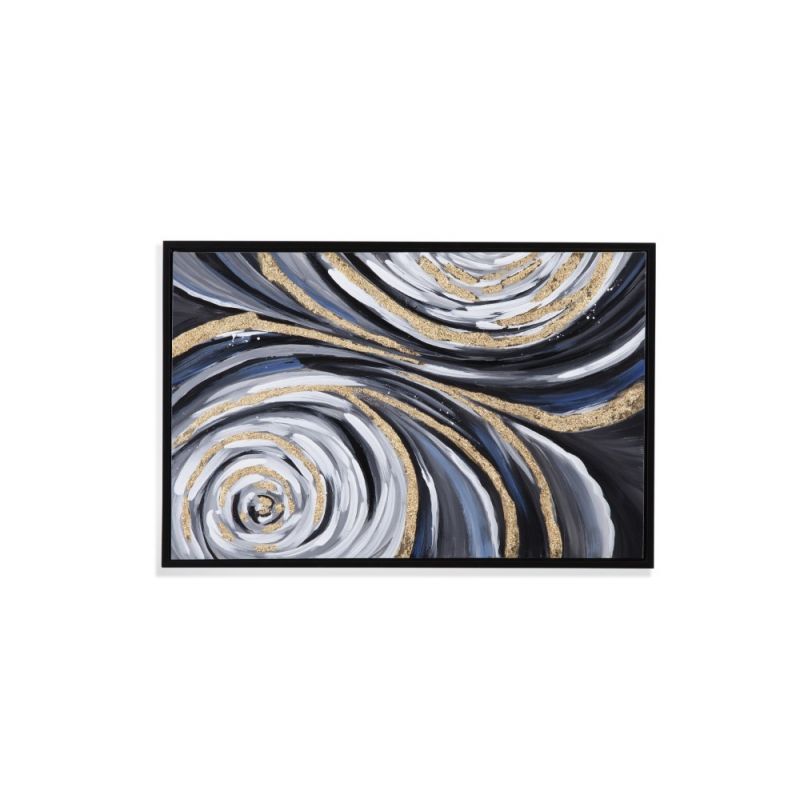 Bassett Mirror - Swirl Canvas Art - 7300-840EC