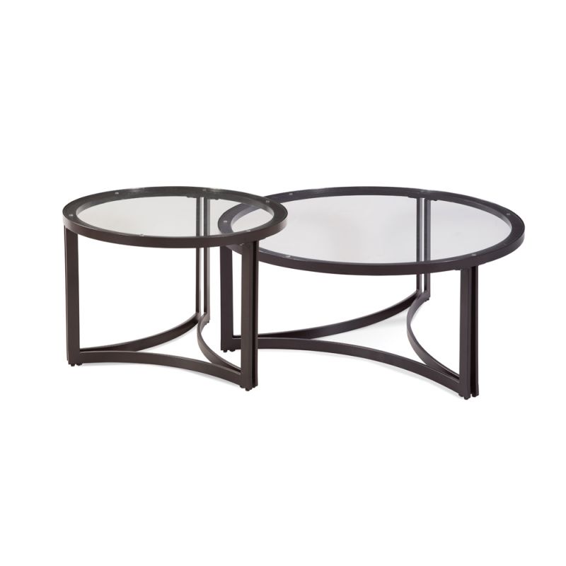 Bassett Mirror - Trucco Round Nesting Cocktail Table - 9630-LR-120EC