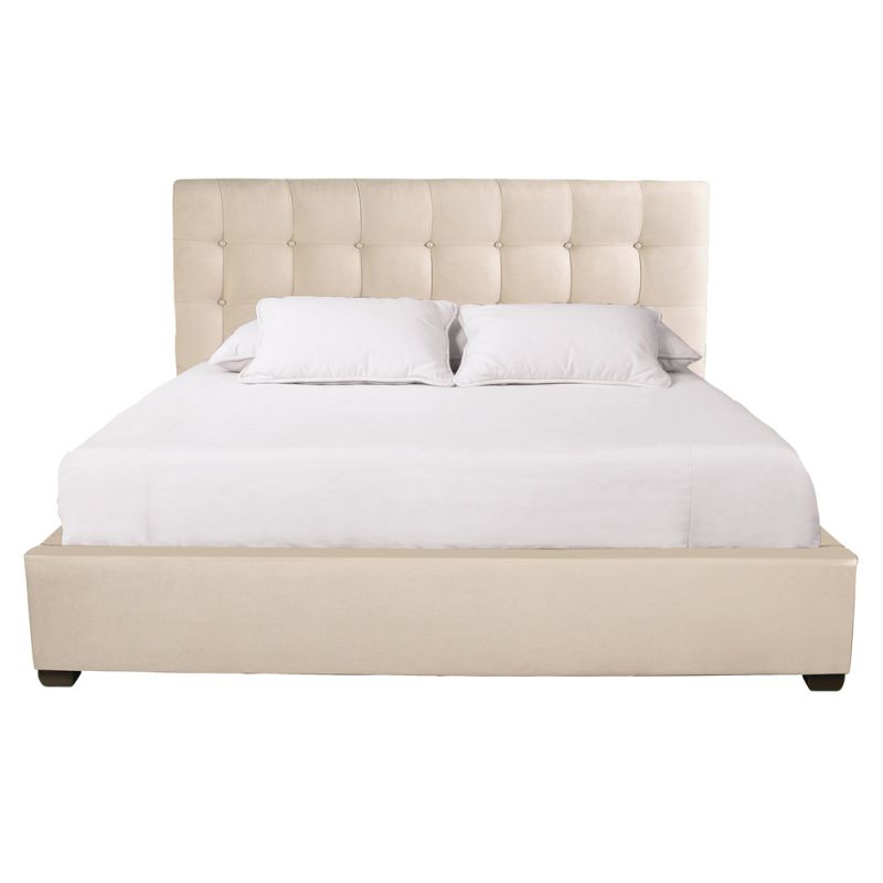 Bernhardt - Avery Upholstered King Panel Bed in Cream - K1471