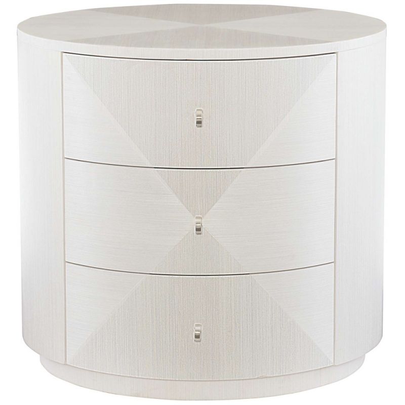 Bernhardt - Axiom Round Chairside Table With 3 Drawers - 381127