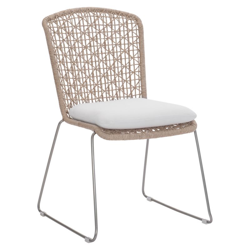 Bernhardt - Carmel Outdoor Side Chair with Seat Pad - Quick Ship - K1950