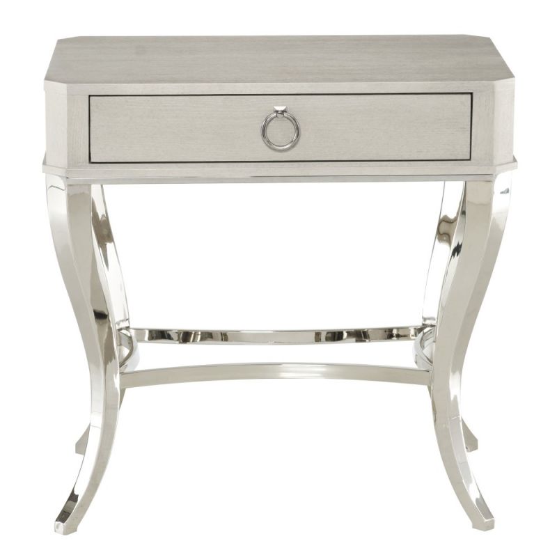 Bernhardt - Criteria Nightstand With Solid and Tubular Steel Base - 363217G