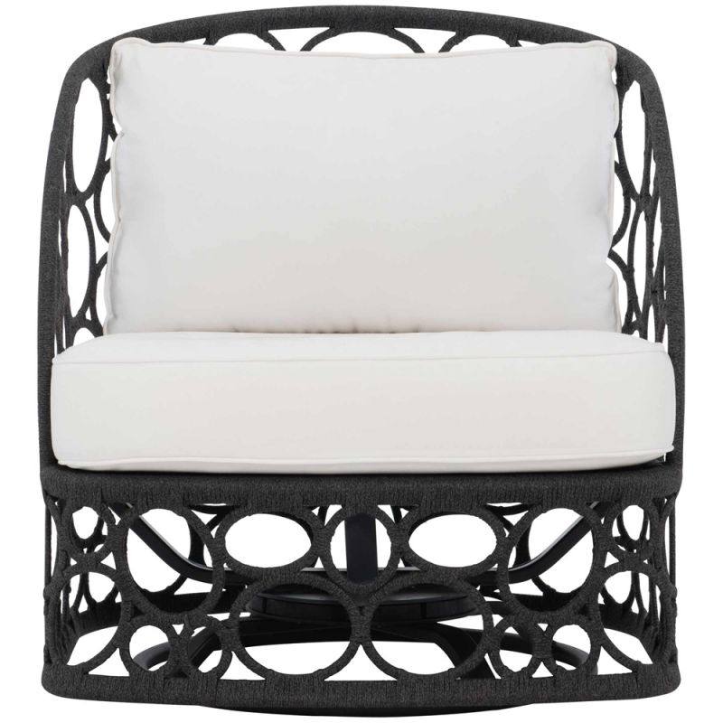 Bernhardt - Exteriors Bali Swivel Chair - Gray Flannel - OP223SB