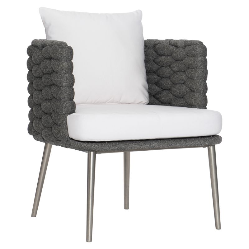 Bernhardt - Exteriors Santa Cruz Arm Chair - Cadet Gray; Silver Mist - X02549X