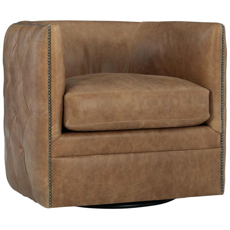 Bernhardt -  Palazzo Leather Swivel Chair - 212SLCO