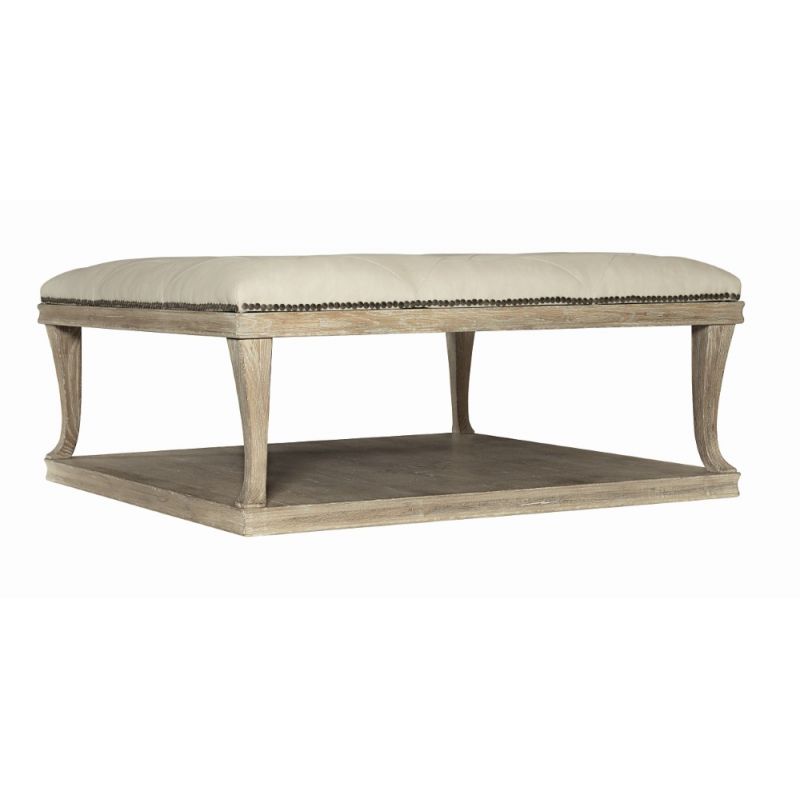 Bernhardt - Rustic Patina Upholstered Cocktail Table in Sand Finish - 387011