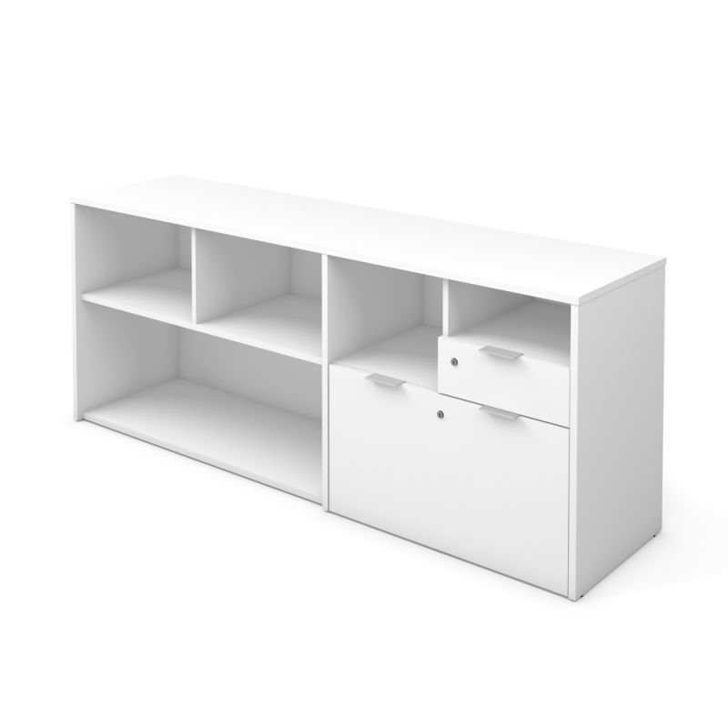 Bestar - I3 Plus 72W Credenza with 2 Drawers in White - 160610-1117