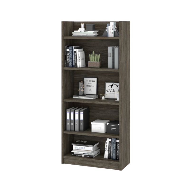 Bestar - Pro-Linea 30W Standard Bookcase in Walnut Grey - 120700-000035