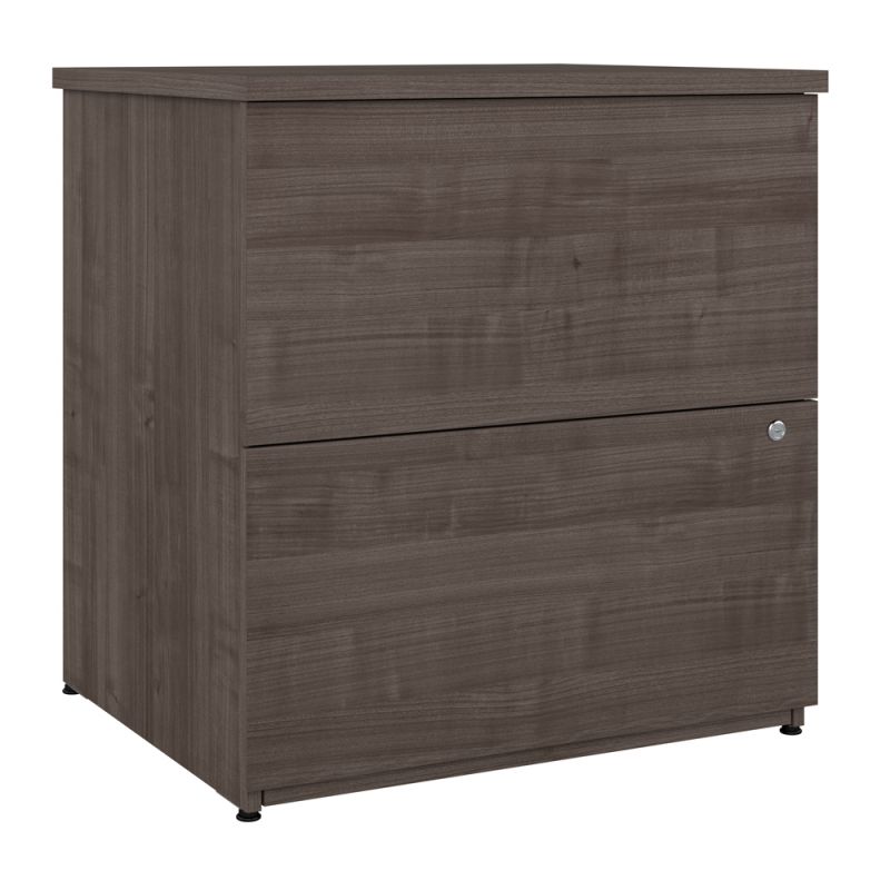 Bestar - Universel 28W Standard 2 Drawer Lateral File Cabinet in Medium Gray Maple - 165600-000141