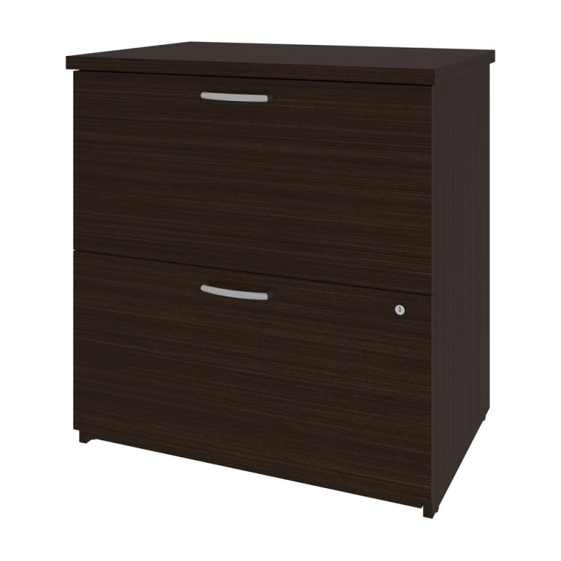 Bestar - Universel 29W Lateral File Cabinet in Dark Chocolate - 46630-1179