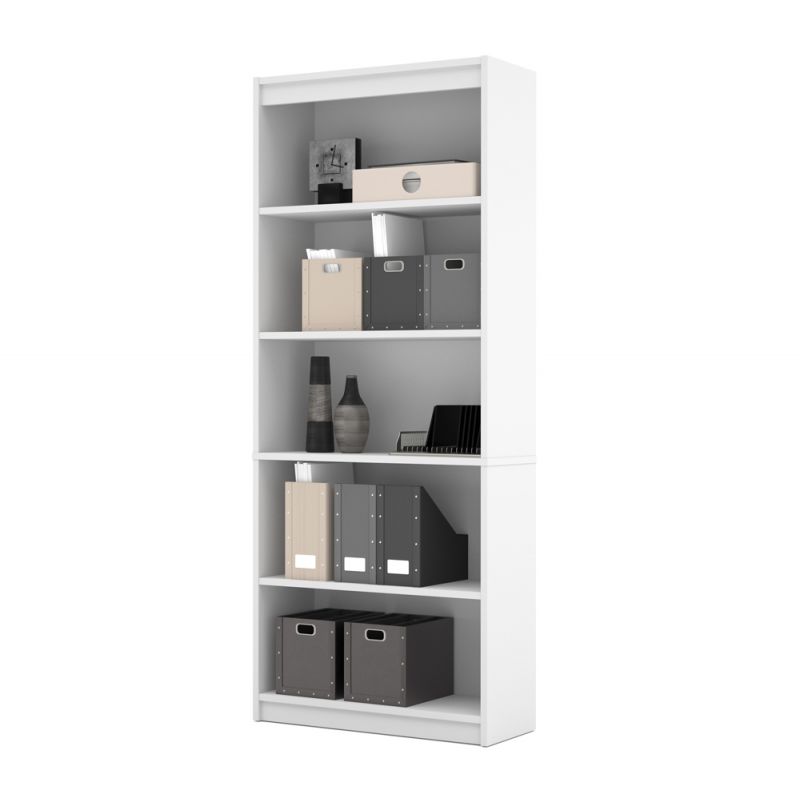 Bestar - Universel 30W Standard Bookcase in White - 65715-000017