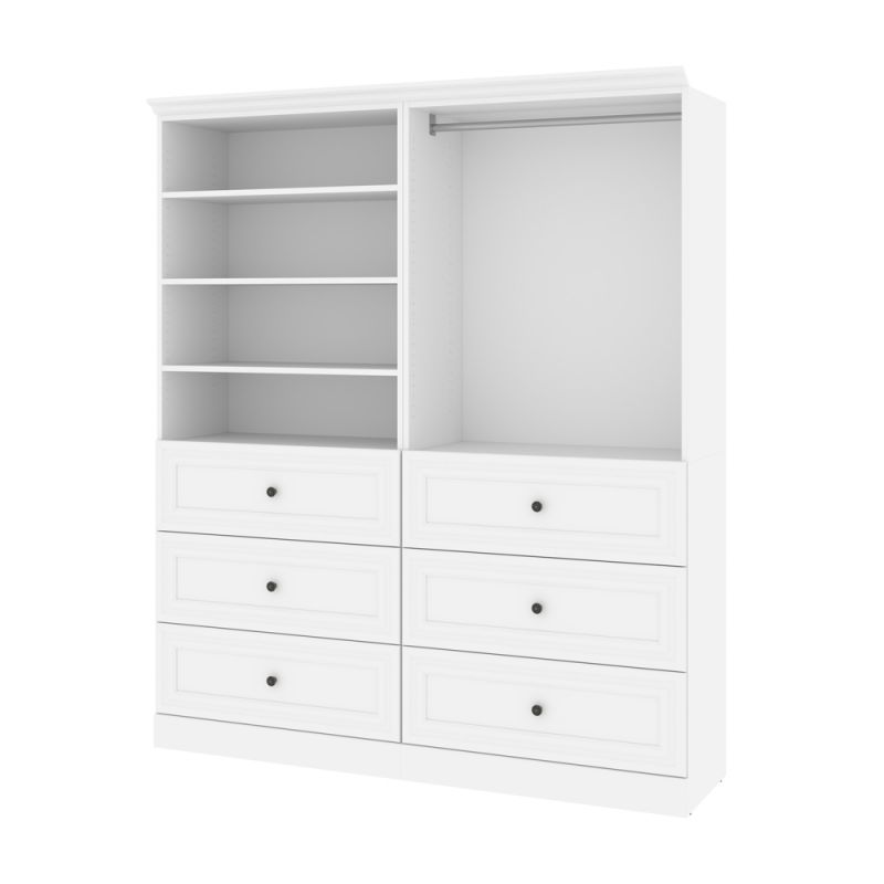 Bestar - Versatile 72 Closet Organizer in White - 40872-17