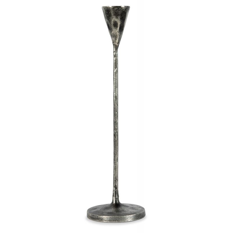 BOBO Intriguing Objects by Hooker Furniture - Antique Nickel Cone Candleholder - Large - BI-6050-0143