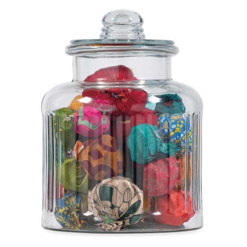 BOBO Intriguing Objects by Hooker Furniture - Glass Jar Dcor w/ Textile Balls - BI-6050-0119_CLOSEOUT