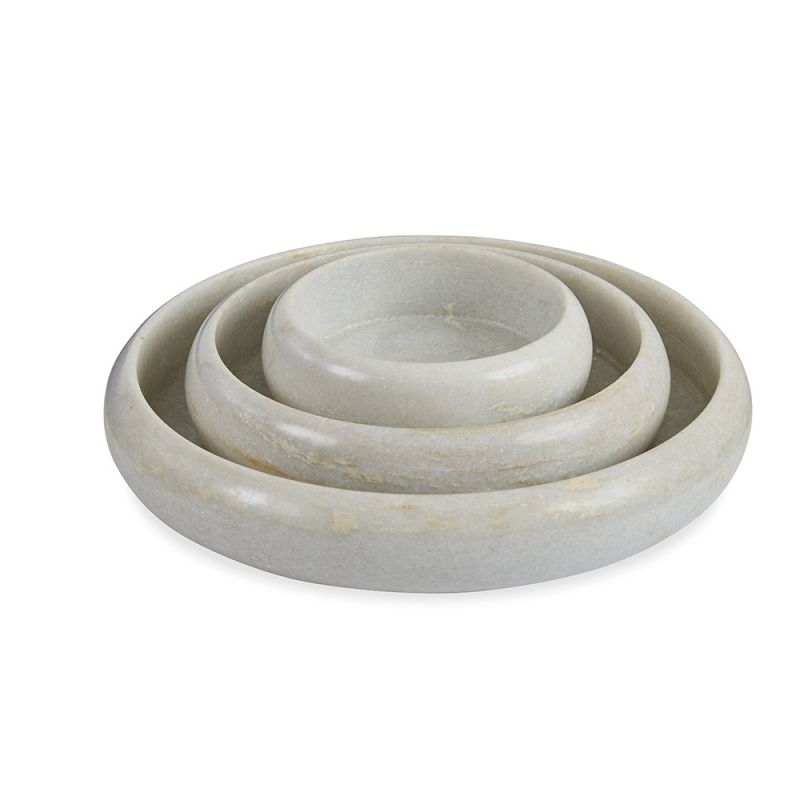 BOBO Intriguing Objects - Nesting Curved Marble Bowls - BI-6055-0014