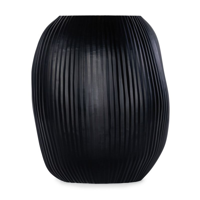 BOBO Intriguing Objects by Hooker Furniture - Seine Black Sculptural Glass Vase - Large - BI-6050-0003