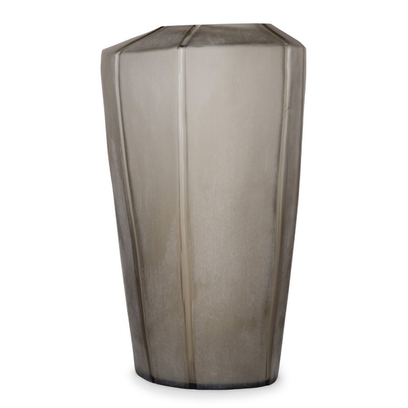 BOBO Intriguing Objects by Hooker Furniture - Simius Soft Grey Glass Blown Vase - BI-6050-0094