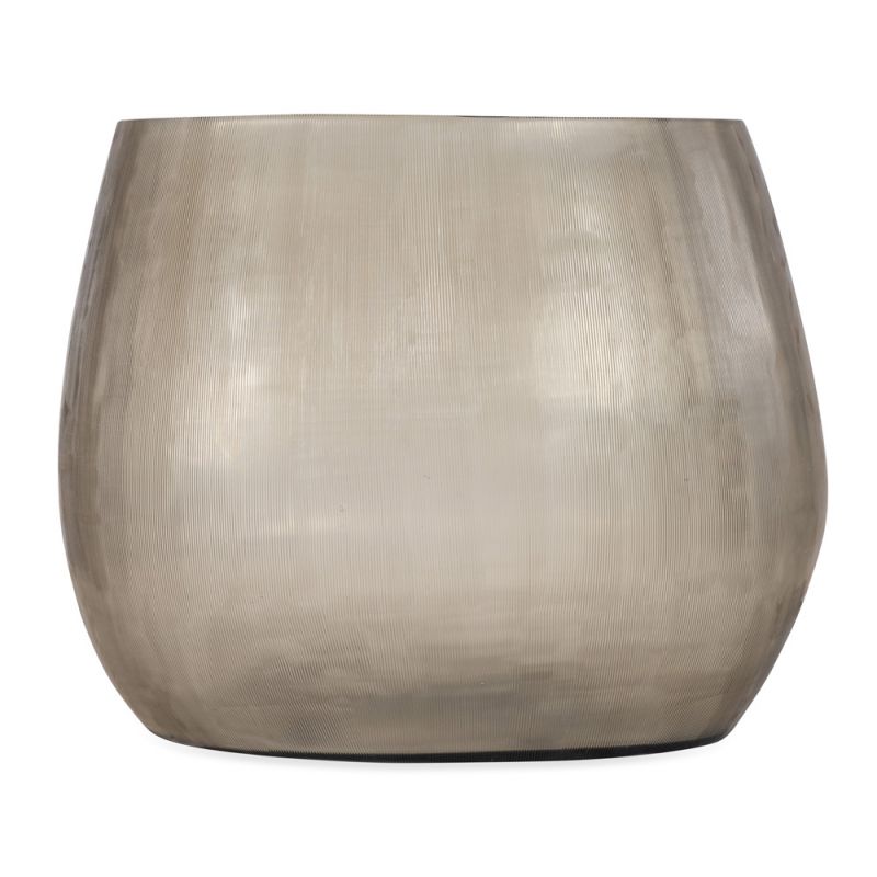 BOBO Intriguing Objects by Hooker Furniture - Smokey Grey Glass Blown Pot - Small - BI-6050-0093