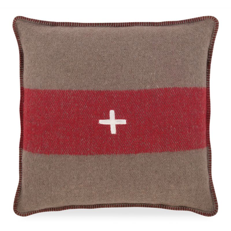 BOBO Intriguing Objects by Hooker Furniture - Swiss Army Pillow Cover 24x24 Brown/Red - BI-9065-0001