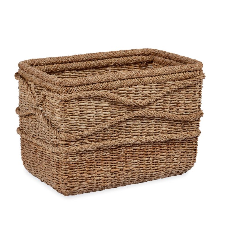 BOBO Intriguing Objects by Hooker Furniture - Wave Seagrass Rectangle Basket - BI-6051-0002