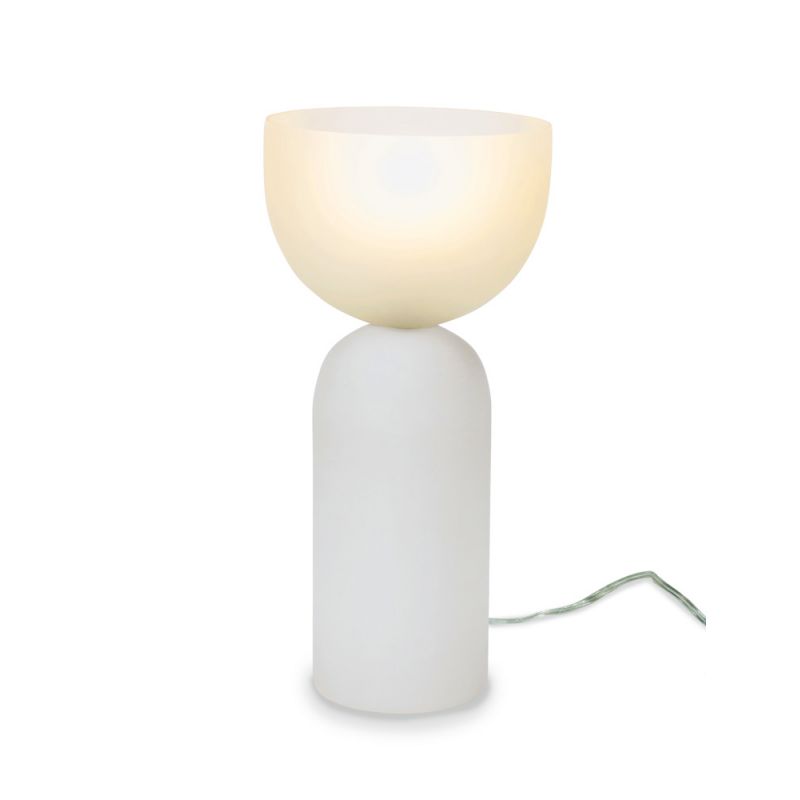 BOBO Intriguing Objects by Hooker Furniture - Wide Top Smooth White Luxury Lamp - Small - BI-7057-0015
