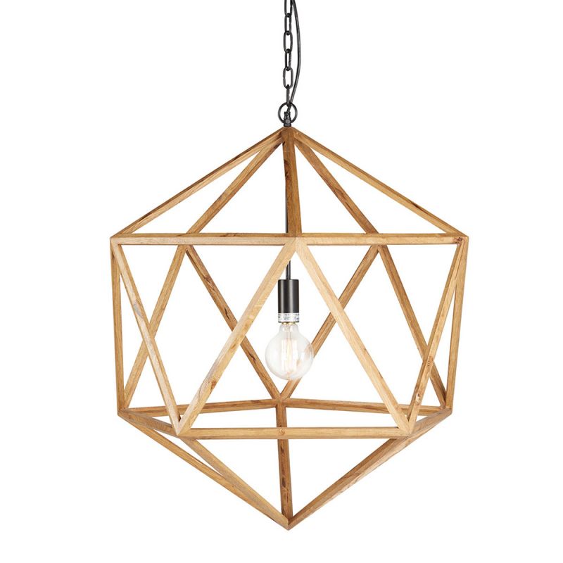 BOBO Intriguing Objects - Wooden Polyhedron Chandelier - Medium - BI-7056-0017