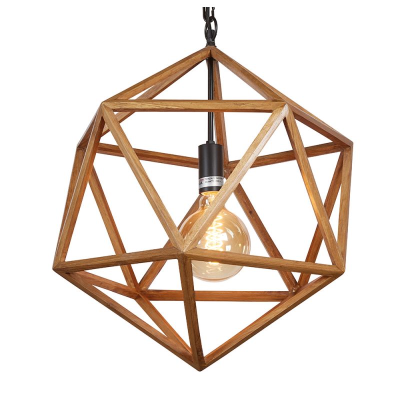 BOBO Intriguing Objects - Wooden Polyhedron Chandelier - Small - BI-7056-0005