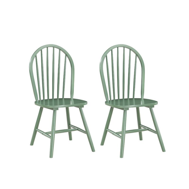 Boraam - Carolina Dining Chairs - Set of 2 - Equestrian Green - 31616