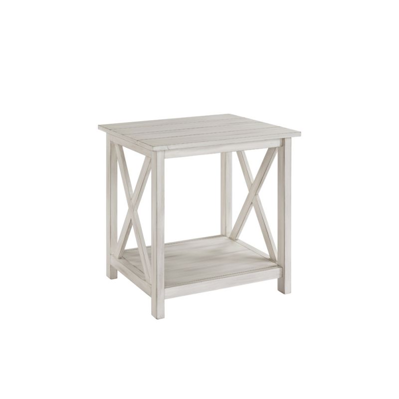 Boraam - Jamestown End Table - Antique White - 77410