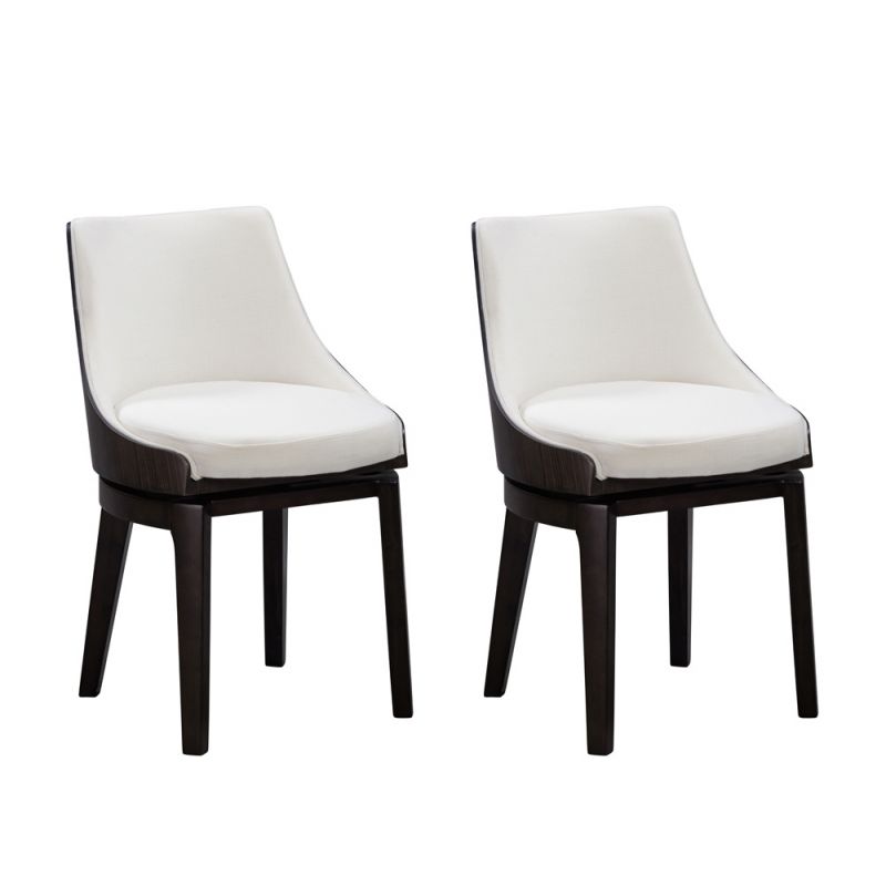 Boraam - Orleans Swivel Low Back Dining Chairs - Set of 2 - 84072