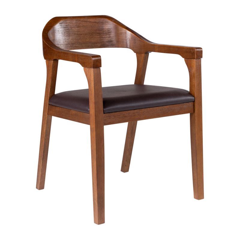 Boraam - Rasmus Dining Arm Chair - Chestnut Wire-Brush Finish - 77317