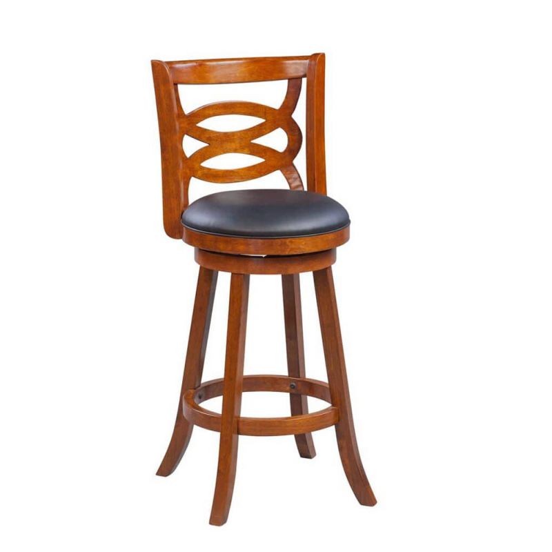 Boraam - Seina Swivel Bar Stool - Walnut - 61529