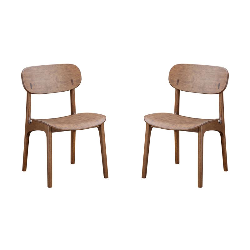 Boraam - Solvang Dining Chair - Brown Ale Finish - Set of 2 - 60118