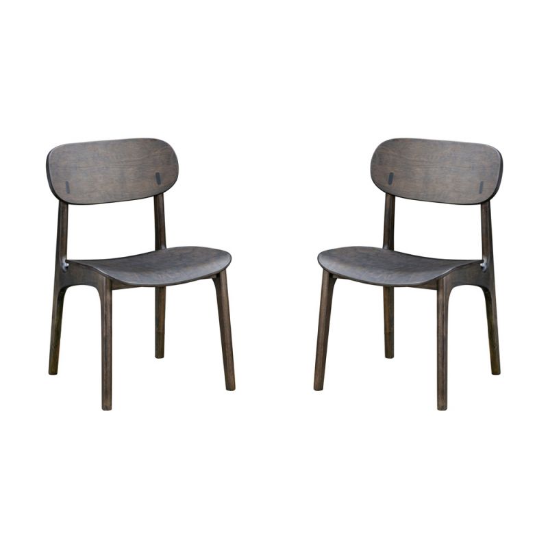 Boraam - Solvang Dining Chair - Carbonite Finish - Set of 2 - 60018