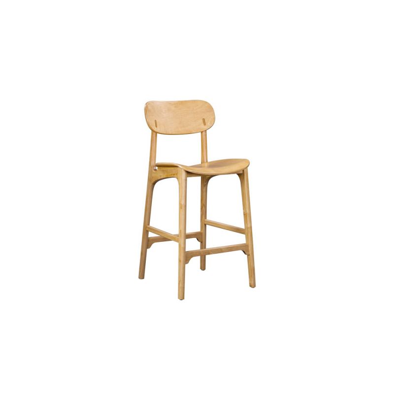 Boraam - Solvang Wood Bar Stool - Natural Finish - 60729