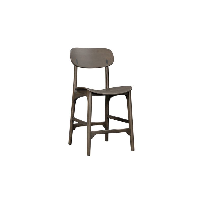 Boraam - Solvang Wood Counter Stool - Carbonite Finish - 60024