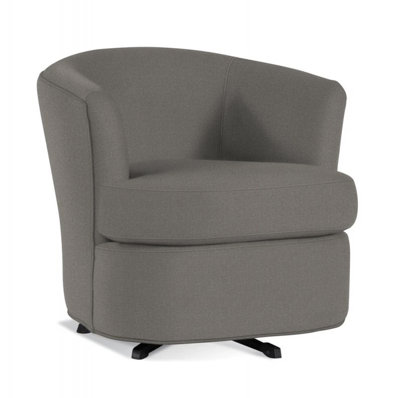 Braxton Culler - Ashby Swivel Tub Chair (Brown Crypton Performance Fabric) - 539-005